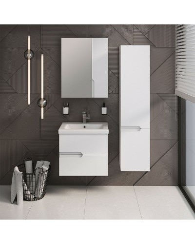 Зеркальный шкаф Runo Стокгольм 60 00-00001126 Белый