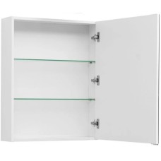 Зеркальный шкаф 59х75 см белый глянец R Aquanet Палермо 00203939