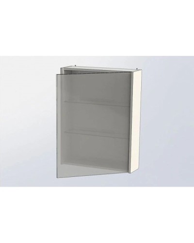 Зеркальный шкаф 59х75 см белый глянец R Aquanet Палермо 00203939