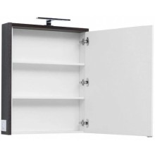 Зеркальный шкаф 69,5х85 см эвкалипт мистери/белый глянец R Aquanet Фостер 00202061