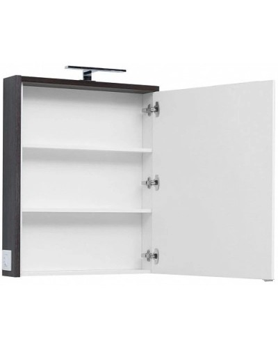 Зеркальный шкаф 69,5х85 см эвкалипт мистери/белый глянец R Aquanet Фостер 00202061