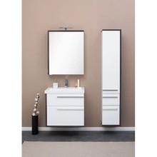 Зеркальный шкаф 69,5х85 см эвкалипт мистери/белый глянец R Aquanet Фостер 00202061