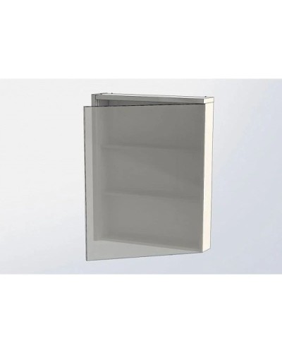 Зеркальный шкаф 69,5х85 см эвкалипт мистери/белый глянец R Aquanet Фостер 00202061