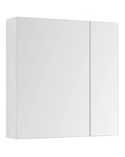 Зеркальный шкаф 85х87,3 см белый глянец L Aquanet Йорк 00202089
