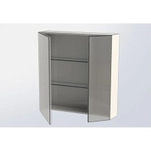 Зеркальный шкаф 85х87,3 см белый глянец L Aquanet Йорк 00202089