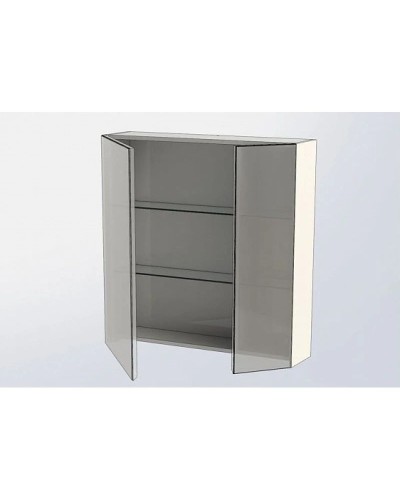 Зеркальный шкаф 85х87,3 см белый глянец L Aquanet Йорк 00202089