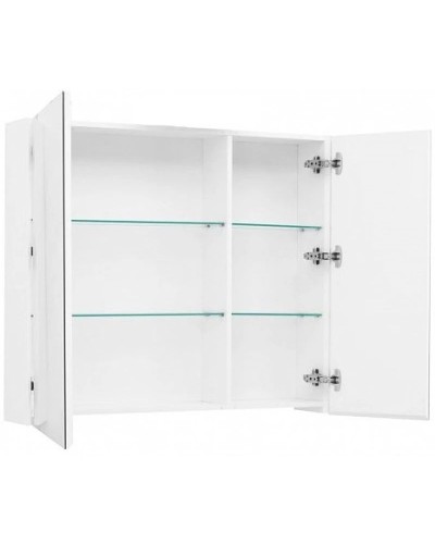 Зеркальный шкаф 100х87,3 см белый глянец L Aquanet Йорк 00202090