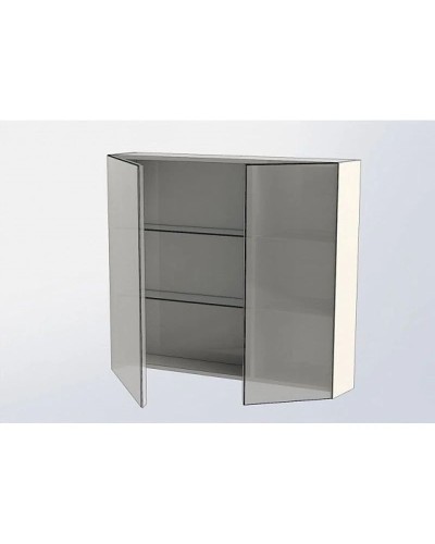 Зеркальный шкаф 100х87,3 см белый глянец L Aquanet Йорк 00202090