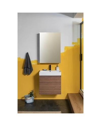 Зеркальный шкаф 60х87,3 см орех R Aquanet Нью-Йорк 00203951