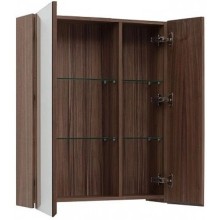 Зеркальный шкаф 70х87,3 см орех L Aquanet Нью-Йорк 00203952