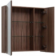 Зеркальный шкаф 85х87,3 см орех L Aquanet Нью-Йорк 00203954