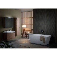 Зеркальный шкаф 85х87,3 см орех L Aquanet Нью-Йорк 00203954