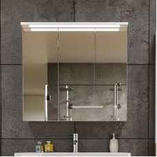 Зеркальный шкаф Бриклаер Кристалл 75 4627125415999 с подсветкой Белый