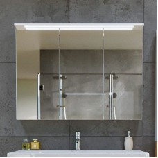 Зеркальный шкаф Бриклаер Кристалл 95 4627125416002 с подсветкой Белый