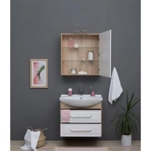 Зеркальный шкаф 72,2х75 см дуб сонома R Aquanet Остин 00201727