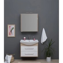 Зеркальный шкаф 72,2х75 см дуб сонома R Aquanet Остин 00201727