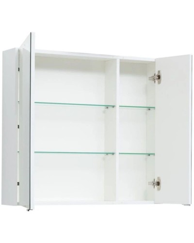 Зеркальный шкаф 82,5х75 см белый глянец L Aquanet Остин 00203924