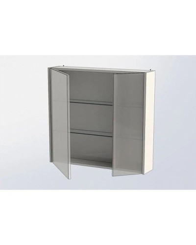 Зеркальный шкаф 82,5х75 см белый глянец L Aquanet Остин 00203924