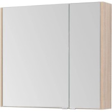 Зеркальный шкаф 82,5х75 см дуб сонома L Aquanet Остин 00201729