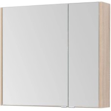 Зеркальный шкаф 82,5х75 см дуб сонома L Aquanet Остин 00201729