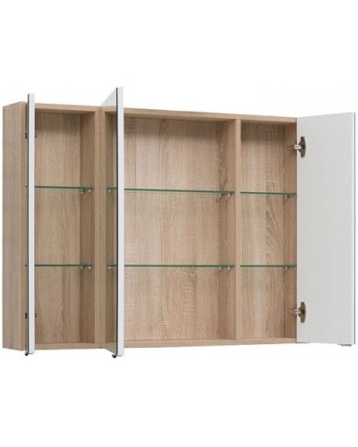 Зеркальный шкаф 100,5х75 см дуб сонома Aquanet Остин 00201728