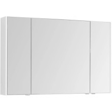 Зеркальный шкаф 116х75 см белый глянец Aquanet Остин 00203926