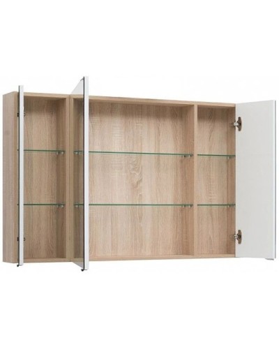 Зеркальный шкаф 116х75 см дуб сонома Aquanet Остин 00201726