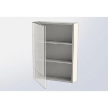 Зеркальный шкаф 50х67 см белый L Aquanet Верона 00207763