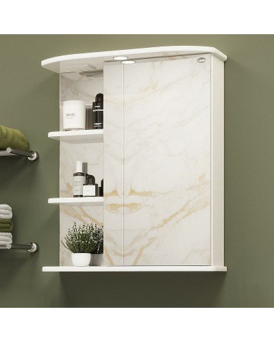 Зеркальный шкаф Onika Карина 60.01 R 206010 с подсветкой Белый