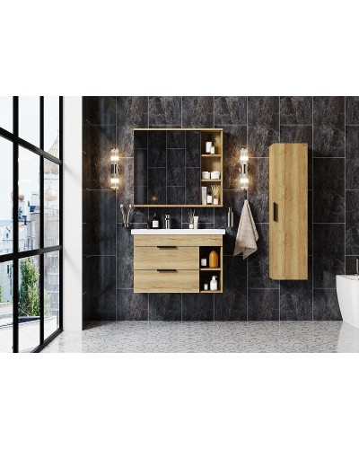 Зеркальный шкаф Onika Легран 80.00У 208092 Дуб галифакс