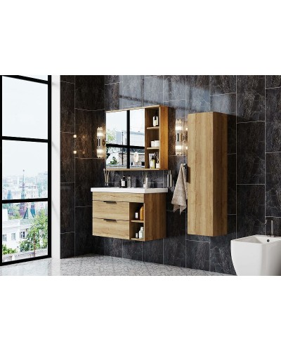 Зеркальный шкаф Onika Легран 80.00У 208092 Дуб галифакс