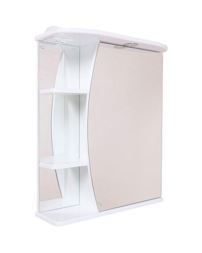 Зеркальный шкаф Onika Луна 60.01 R 206014 с подсветкой Белый