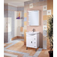 Зеркальный шкаф Onika Луна 60.01 R 206014 с подсветкой Белый