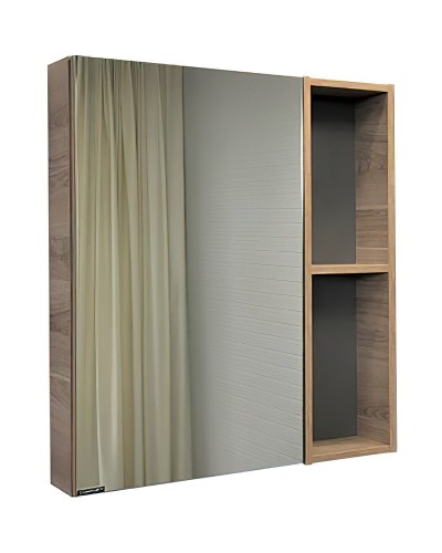 Зеркальный шкаф Comforty Дуэт 75 00-00009924 Дуб натуральный