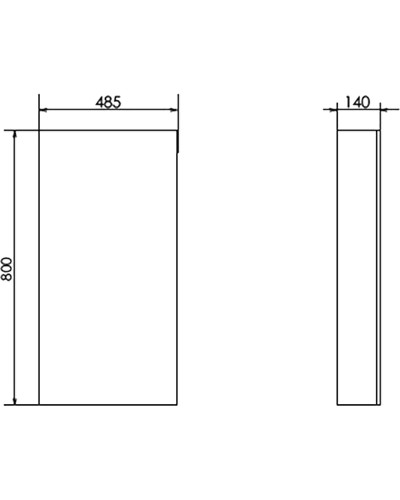 Зеркальный шкаф Comforty Дуэт 50 00-00009923 Дуб натуральный