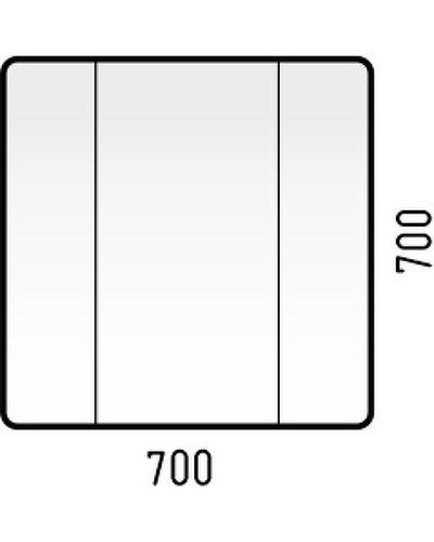 Зеркальный шкаф Corozo Монро 70 SD-00000678 Белый