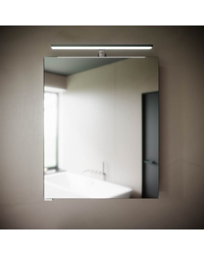 Зеркальный шкаф Sancos Hilton 60 R Z600 с подсветкой Серый