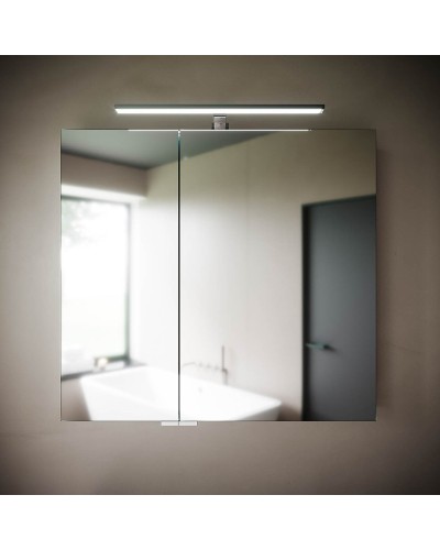 Зеркальный шкаф Sancos Hilton 80 Z800 с подсветкой Серый