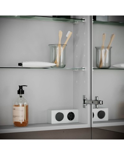 Зеркальный шкаф Sancos Hilton 120 Z1200 с подсветкой Серый