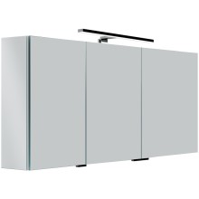 Зеркальный шкаф Sancos Hilton 120 Z1200 с подсветкой Серый