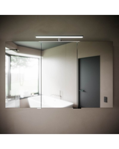 Зеркальный шкаф Sancos Hilton 120 Z1200 с подсветкой Серый