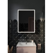 Зеркальный шкаф Sancos Cube 60 CU600 с подсветкой Белый с сенсорным выключателем