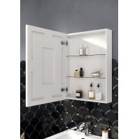 Зеркальный шкаф Sancos Cube 60 CU600 с подсветкой Белый с сенсорным выключателем