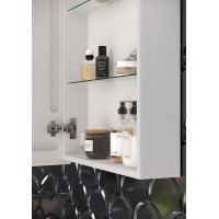 Зеркальный шкаф Sancos Cube 60 CU600 с подсветкой Белый с сенсорным выключателем