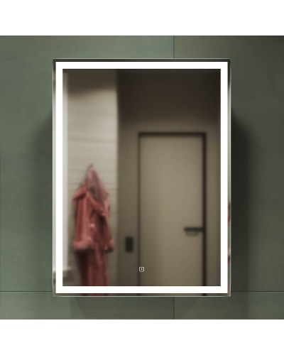 Зеркальный шкаф Sancos Diva 60 DI600 с подсветкой Белый с сенсорным выключателем