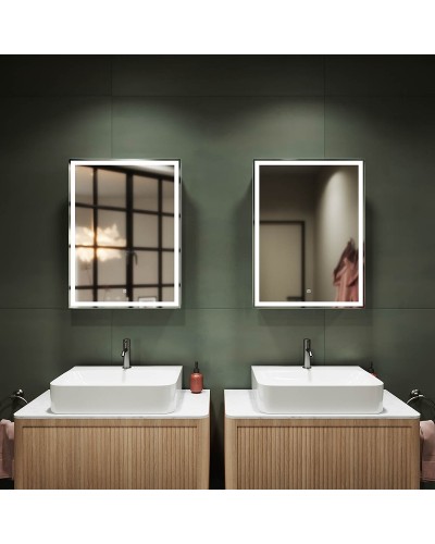 Зеркальный шкаф Sancos Diva 60 DI600 с подсветкой Белый с сенсорным выключателем