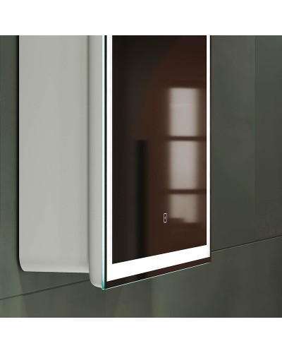 Зеркальный шкаф Sancos Diva 60 DI600 с подсветкой Белый с сенсорным выключателем