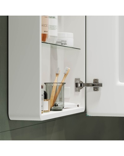 Зеркальный шкаф Sancos Diva 60 DI600 с подсветкой Белый с сенсорным выключателем