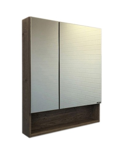 Зеркальный шкаф Comforty Никосия 60 00-00008850 Дуб темный