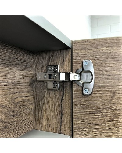 Зеркальный шкаф Comforty Никосия 70 00-00008851 Дуб темный